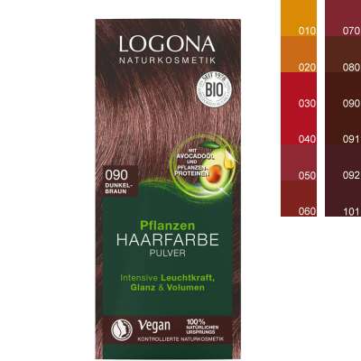 Logona растительная краска для волос 092 кофейно-коричневый logona
