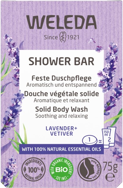 Weleda Feste Duschpflege Lavender+Vetiver 75gr