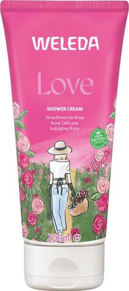 Weleda Love Shower Cream Rose 200 ml