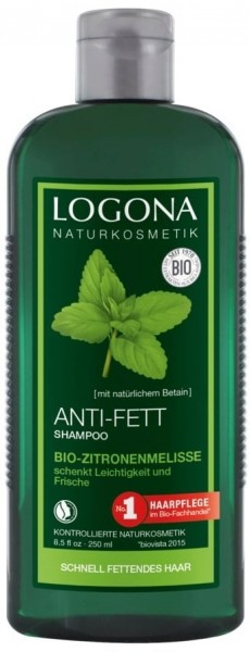 Logona Anti-Fett Shampoo Bio-Zitronenmelisse 250ml