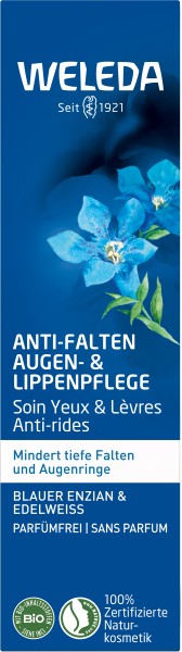 Weleda Blauer Enzian & Edelweiss Anti-Falten Augen- und Lippenpflege 10ml