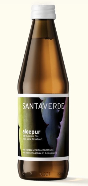 Santaverde ORIGINALS aloepur (Reiner Aloe Vera Direktsaft) 330 ml