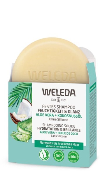 Weleda Festes Shampoo Feuchtigkeit & Glanz 50gr