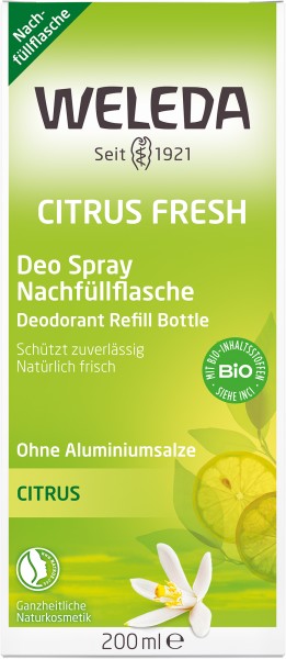 Weleda Citrus Fresh Deo Spray Nachfüllflasche 200 ml