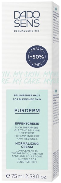 DADO SENS PURDERM EFFEKTCREME 75 ml - Sondergröße 50% Gratis