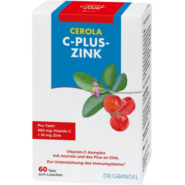 Dr. Grandel Cerola C Plus 60x Zink Taler 300 mg Vitamin C & 10 mg Zink
