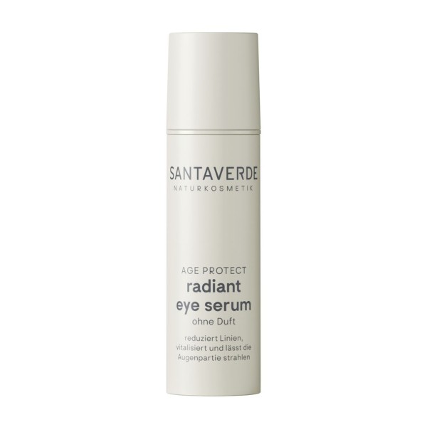 Santaverde AGE PROTECT radiant eye serum ohne Duft (Augenserum) 10 ml