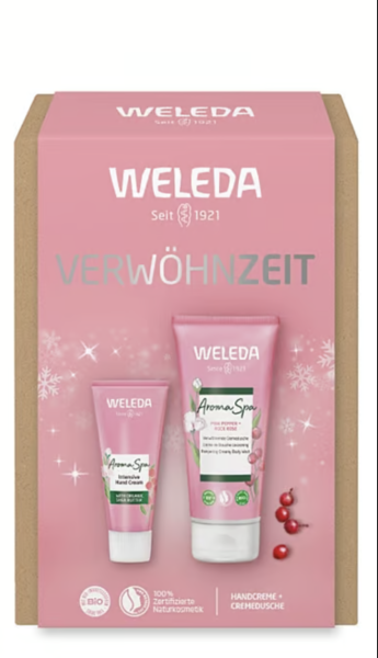 Weleda Geschenkset VERWÖHNZEIT Limited Edition Aroma Spa Shower & Handcreme