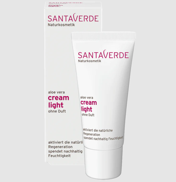 Santaverde Basis Gesichtspflege Aloe Vera Creme Light ohne Duft 30 ml